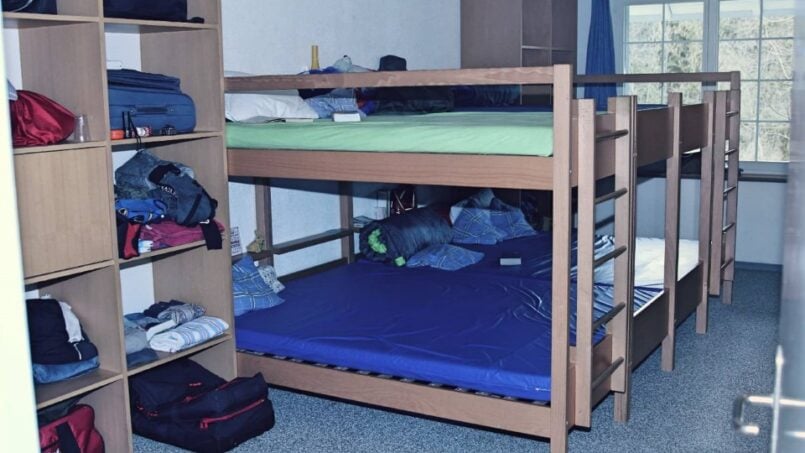 Gruppenunterkunft Camp Rock Bischofszell Etagenbett im Zimmer