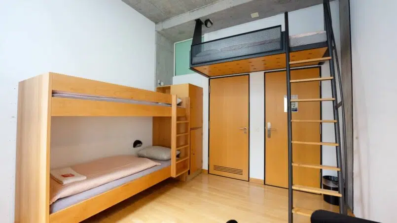 Jugendherberge Solothurn kleines Zimmer mit Etagenbetten