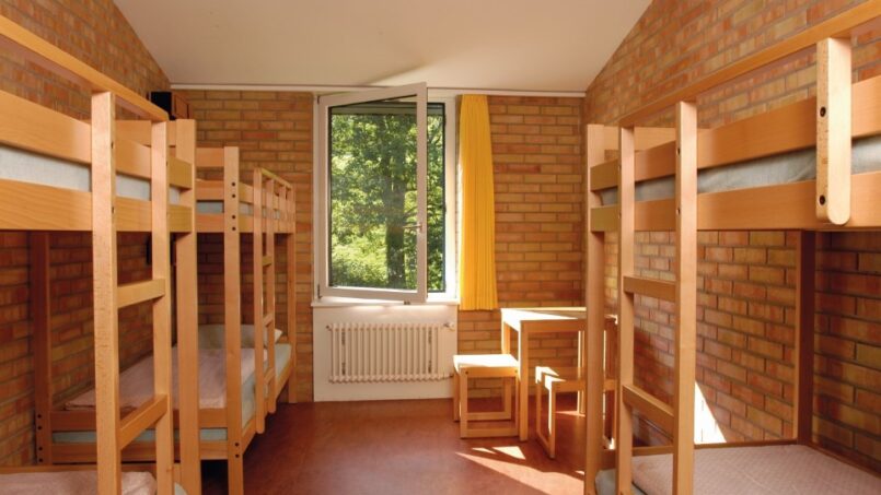 Jugendherberge St. Gallen Betten im Zimmer