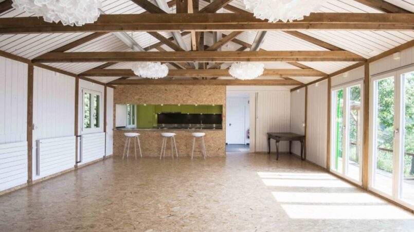 Gruppenunterkunft Jugendhaus Don Bosco Himmelried - Zimmer mit Holzbalken und Holzboden