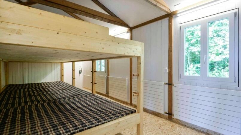 Gruppenunterkunft Jugendhaus Don Bosco Himmelried Holzzimmer Etagenbett
