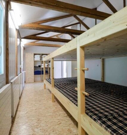 Gruppenunterkunft Jugendhaus Don Bosco Himmelried Etagenbetten Holzboden