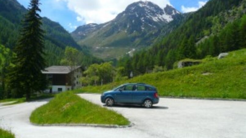 Gruppenhaus Les Flaches Grimentz mit Parkplatz in den Bergen