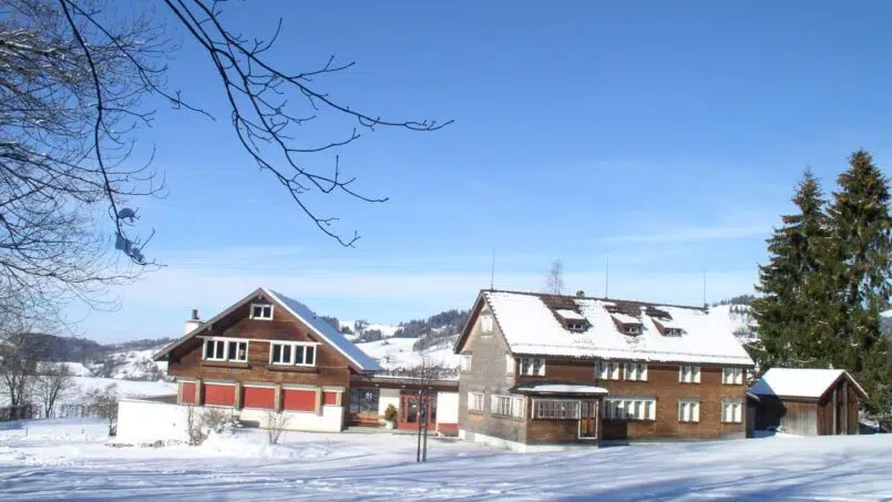 Gruppenunterkunft Haus Hirschboden Gais Schnee