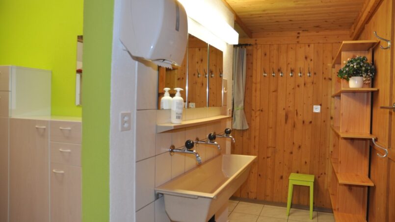 Badezimmer im Gruppenhaus Waldhaus Ischlag Menziken
